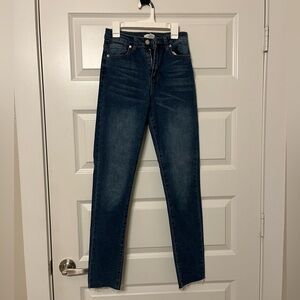Forever 21 dark denim jeans; worn once; size 24